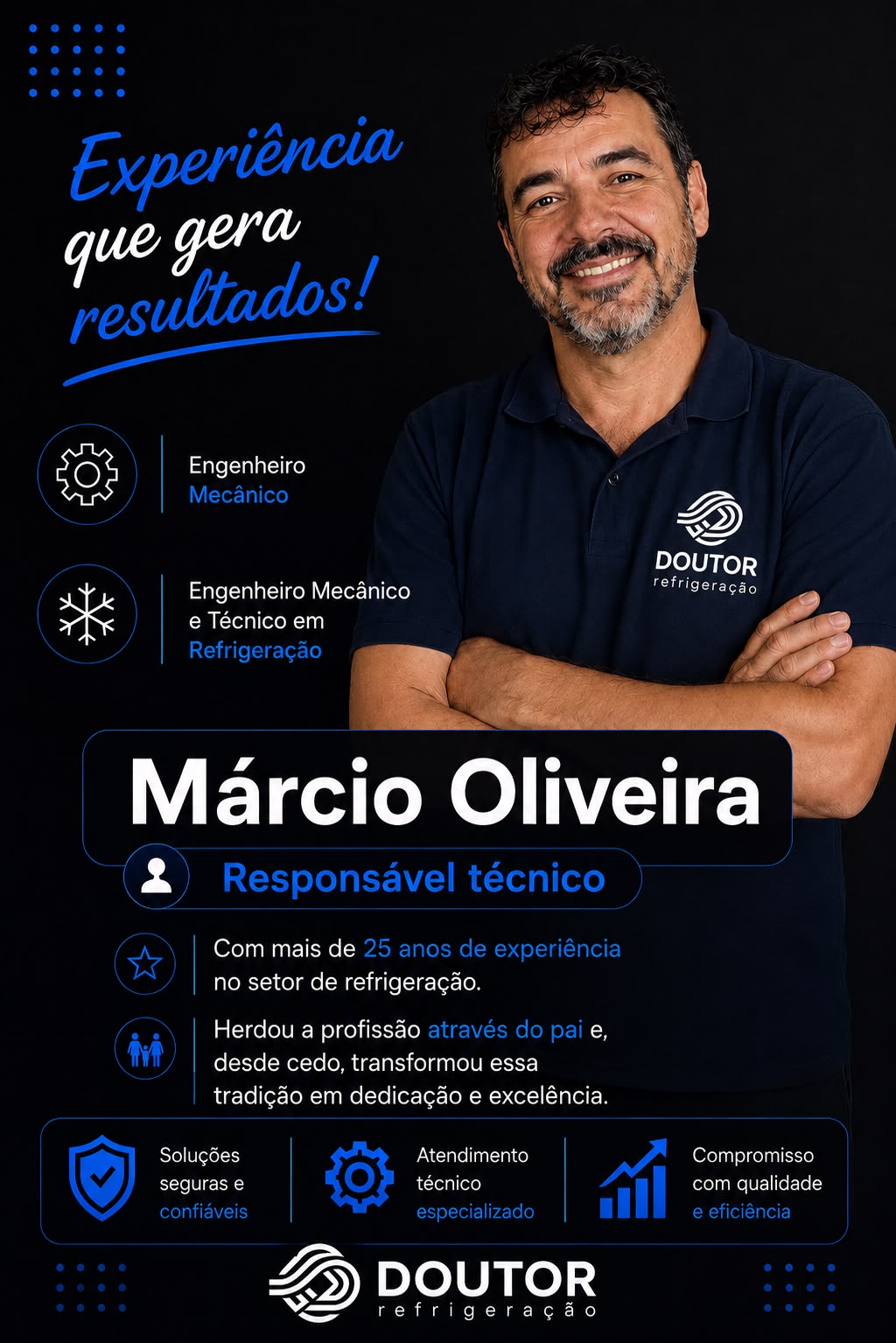 Márcio Oliveira — Responsável técnico da Doutor Refrigeração